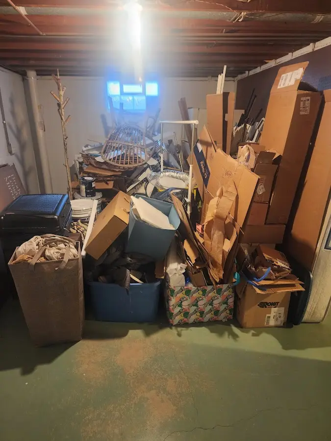 Roll-off dumpster container at job site for Construction Dumpster Rental in Butler Beach